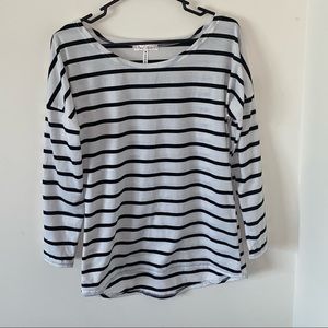 Amy Fashion Striped Tee Size Medium